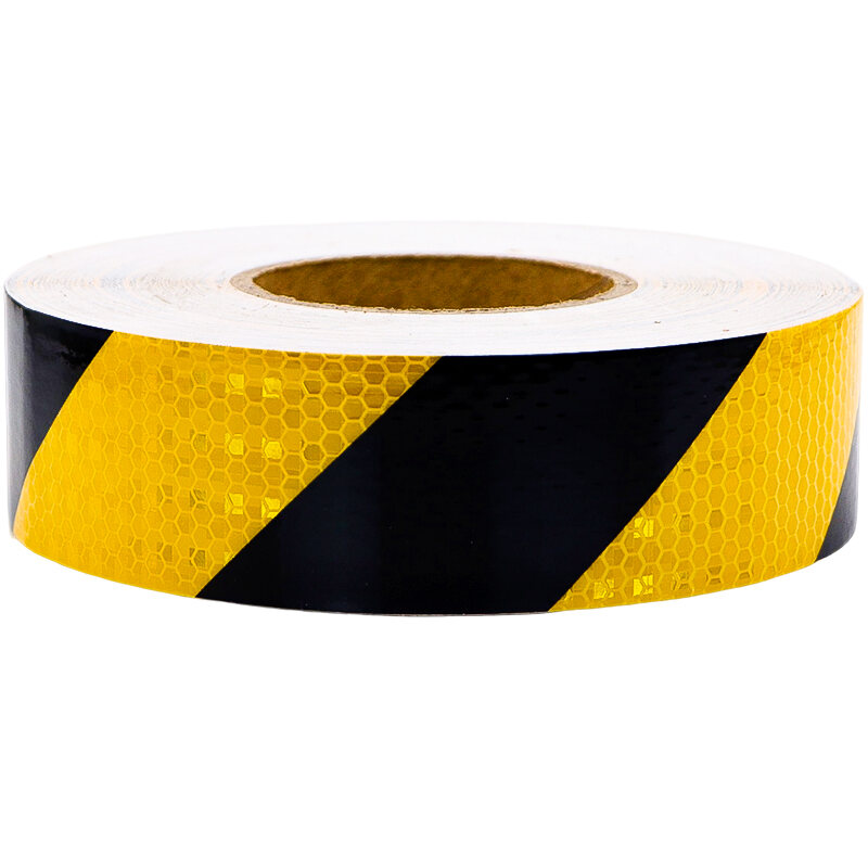 Black Yellow Twill Reflective Sticker Red White Reflective Stripe