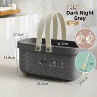 Jujiajia | Bathroom Storage Basket Handheld Plastic