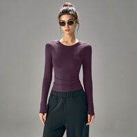 MITAOGIRL | Slim Fitted Long Sleeve Sport Top For Running Fitness