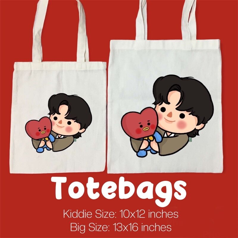 Bundle Promo - Mugmania - BTS Kim Taehyung  V  Tote Bag and Canvas Wallet  V2