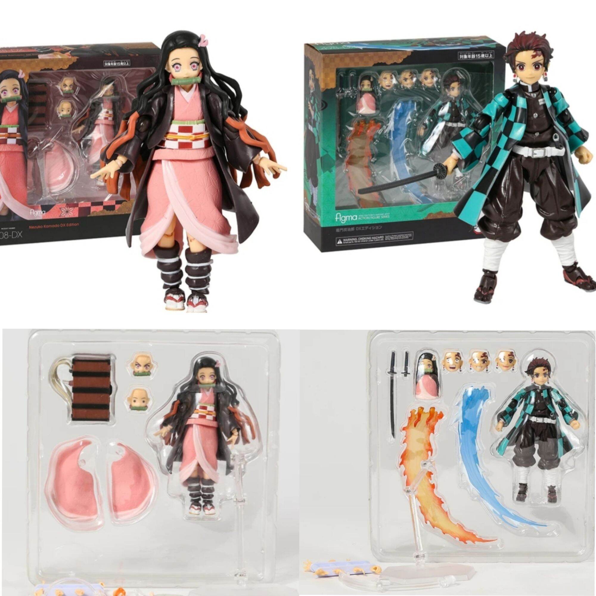 Figma Demon Slayer 508 498 522 Kamado Tanjirou Nezuko Mudança De Cara Anime  Articulado Ação Figura Modelo Bonecos