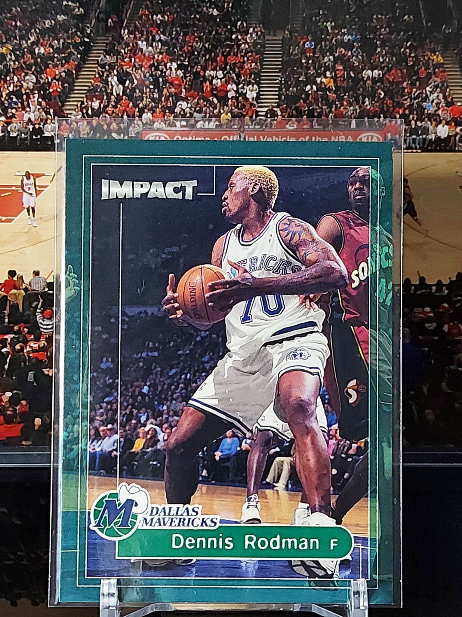 rare NBA card Dennis Rodman 99-00 Skybox Impact #113 nrmnt Dallas Mavs ...