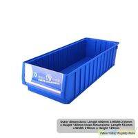 Extra Long Rectangular Plastic Storage Box Long Slot Box Organizer Extended Capacity Container Durable Tool Station Supplies