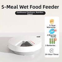 Touchdog | Wireless Automatic Timed Feeder Pet Wet Food Preservation  Slow Eating Bowl