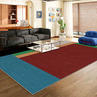 NAIERDENG | Living and Bedroom Mid Century Aesthetic Green Faux Fur Rug
