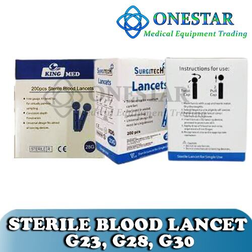Blood Lancet Gauge 28 Partners (Sterile) Lazada PH