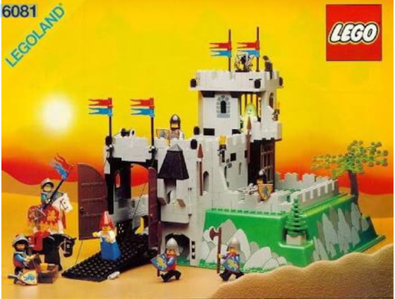 LEGO Castle King's Mountain Fortress 6081 Vintage Year 1990