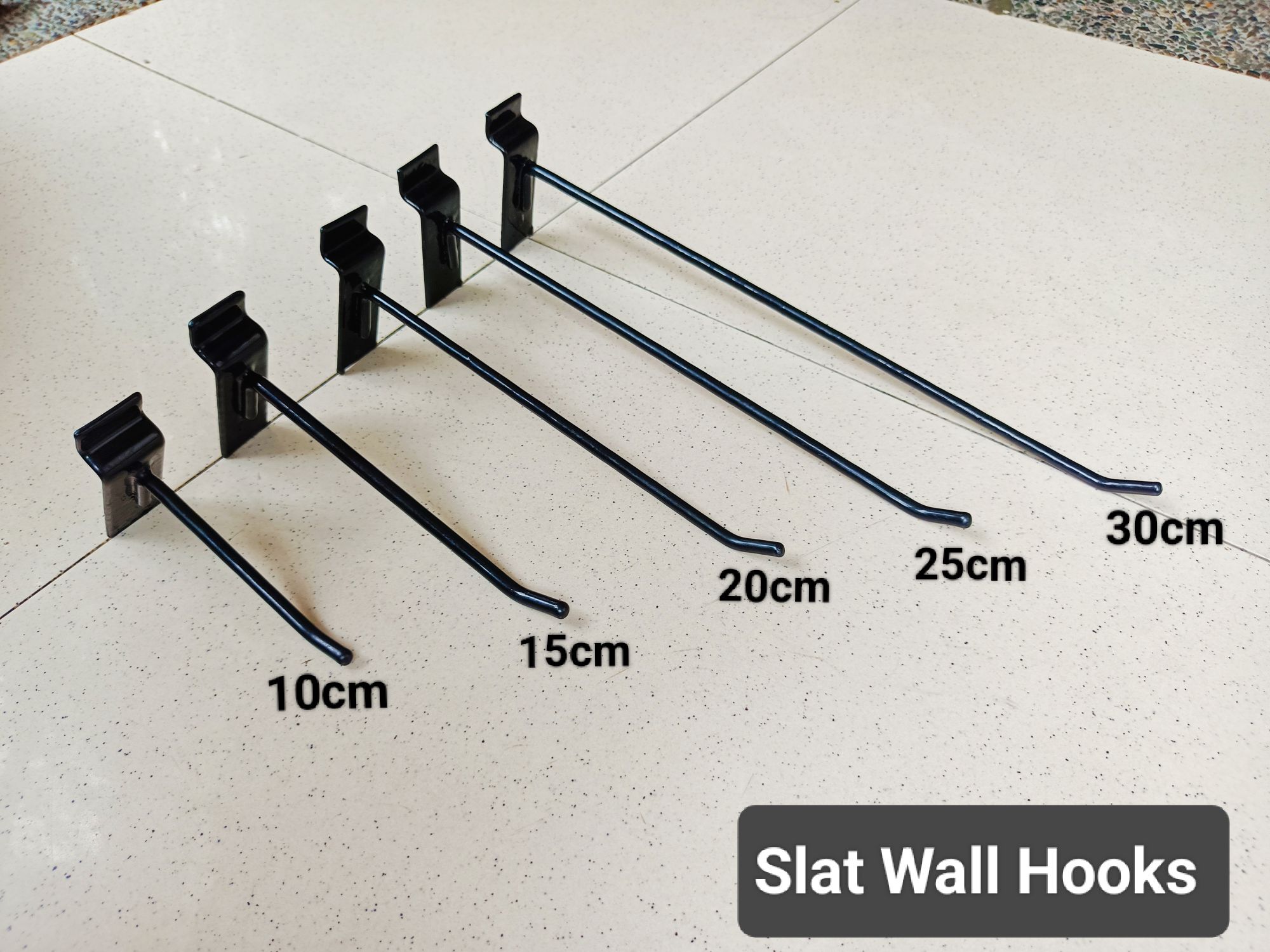 10pcs) Slat Wall Hooks Thick Metal Hooks Panel Wood Hanging Hook Metal Wire  Hooks for Shop Store Display Hook