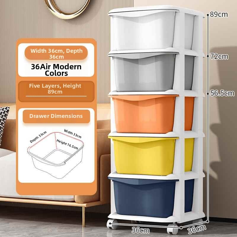 ZHUOLESHI | Multilayer Drawer Baby Snack Toy Storage Cabinet