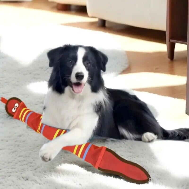 Dog Toys Oxford Cloth Chew Cleaning Teeth Toy Puppy Training Interactive Supplies Pet Snake Shape Bite Resistant Toys. 