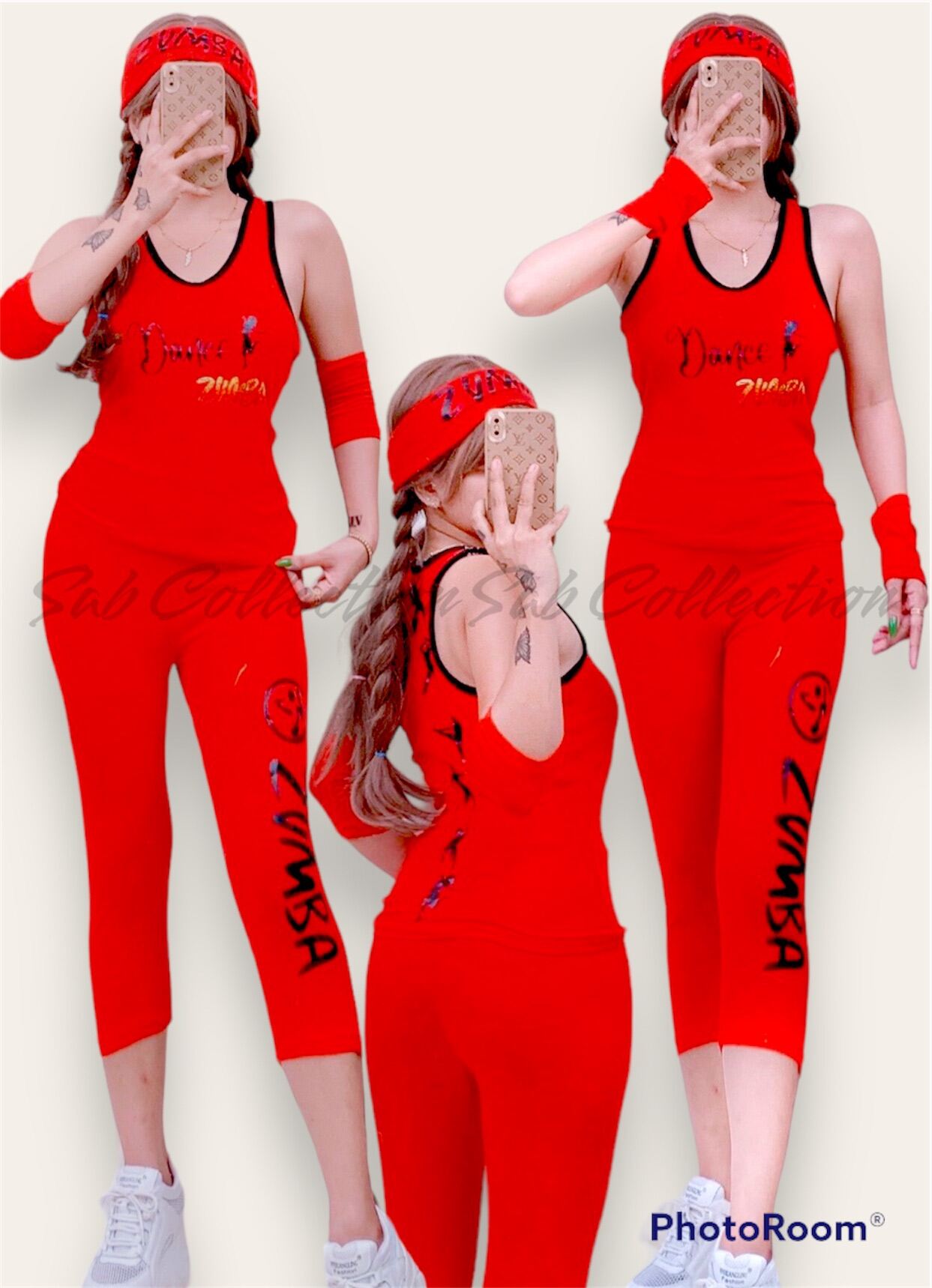 Red 2025 zumba outfit