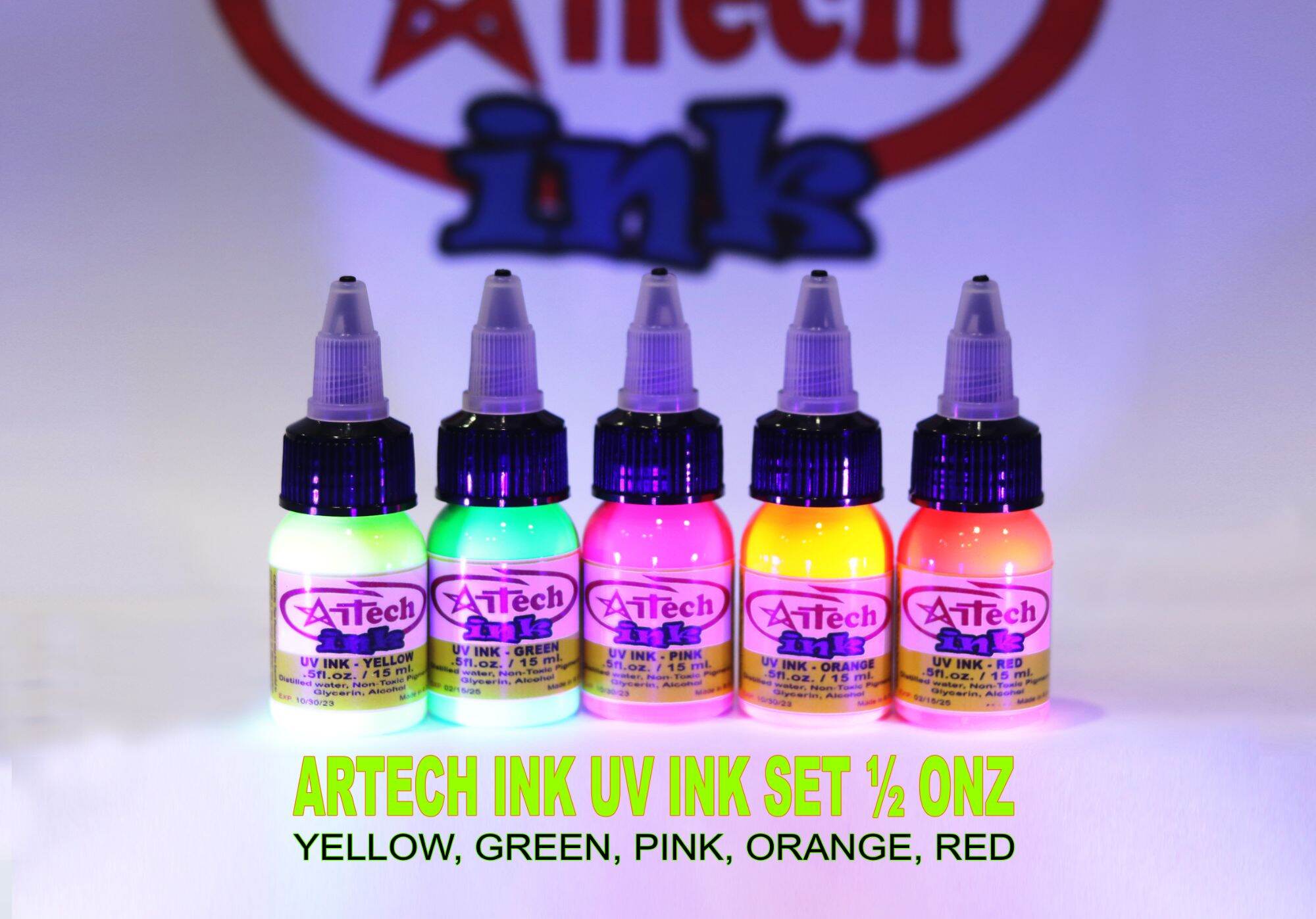 ARTECH INK COLORS UV LIGHT TATTOO INK COLORS Lazada PH