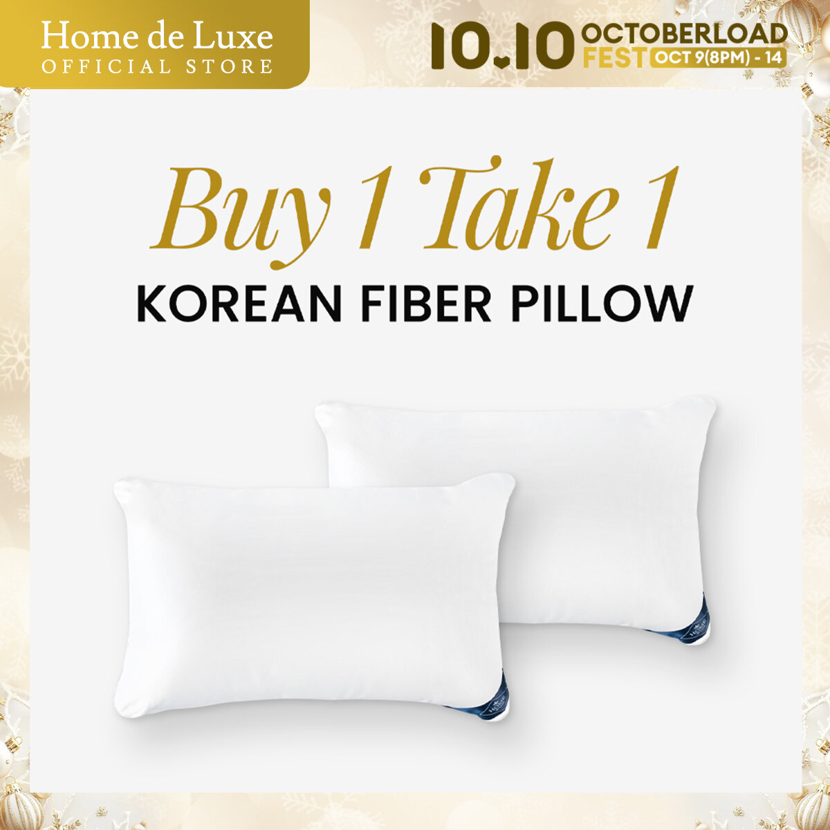 Luxury Korean Fiber Pillow - Soft and Comfortable