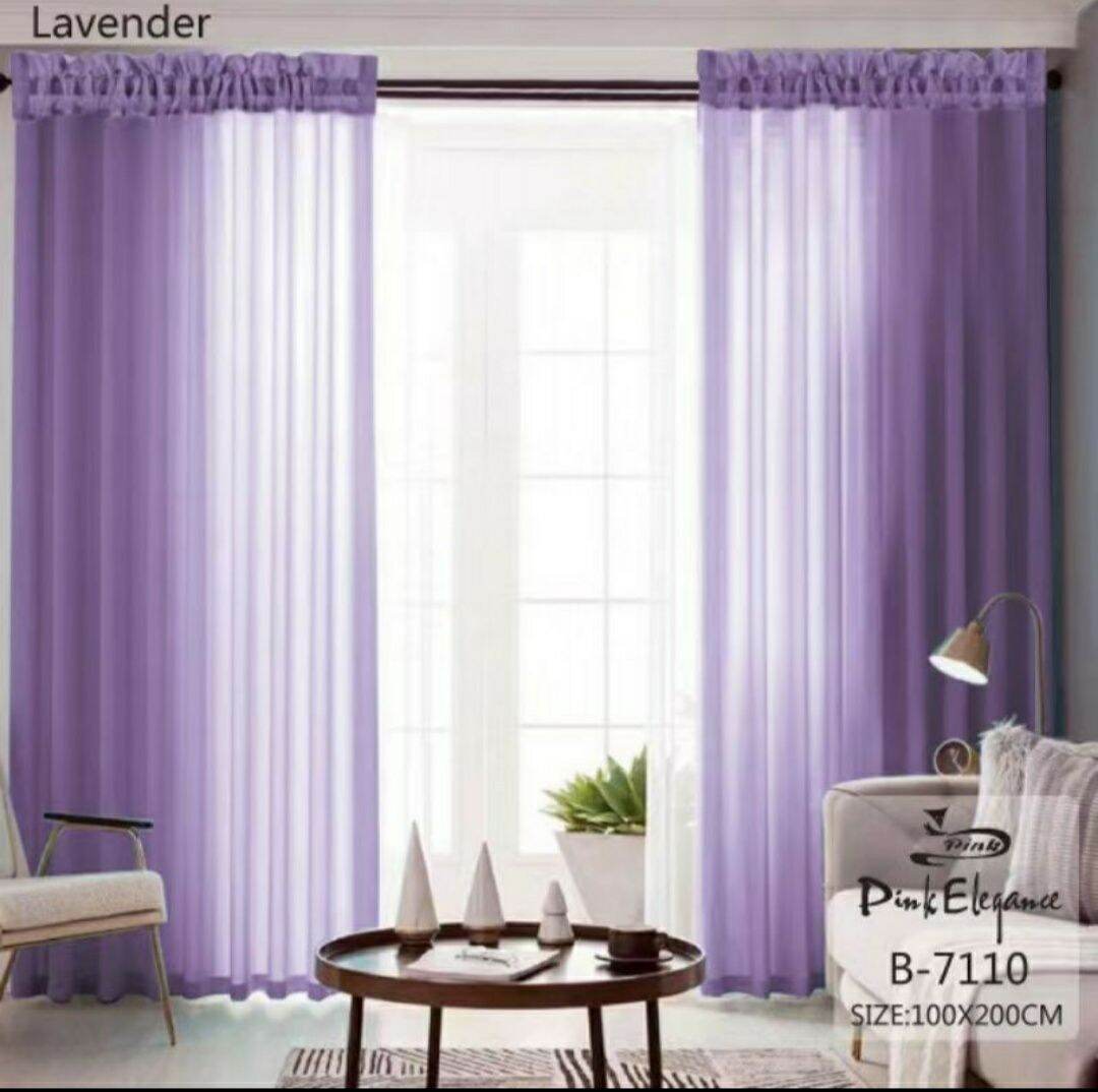 🛍️New lace curtain （See through） 100×200cm lace curtain🏷️ Lazada PH