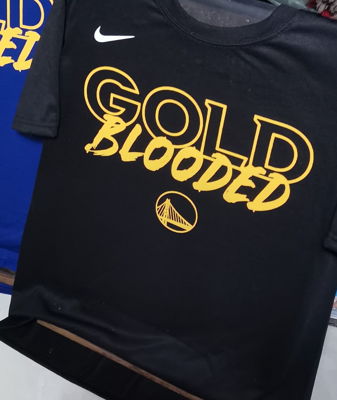 Gold Blooded 2022 Play Gold Gradient Kids Long Sleeve Shirt