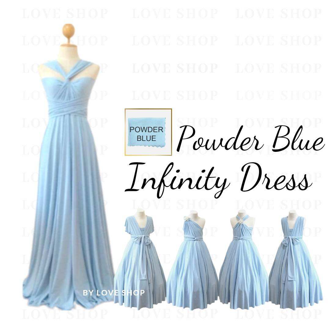 Powder Blue Infinity Dress for Kids And Adult Lazada PH