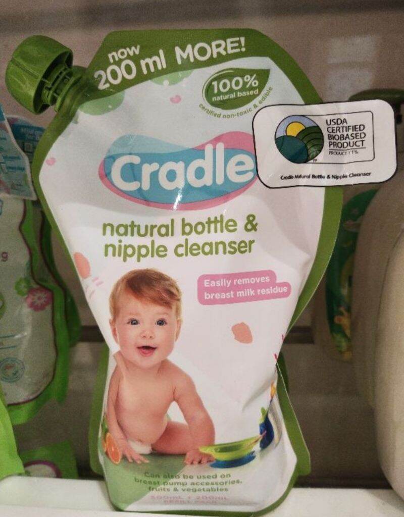 Cradle Natural Bottle Cleaner & Nipple Cleanser. Lazada PH