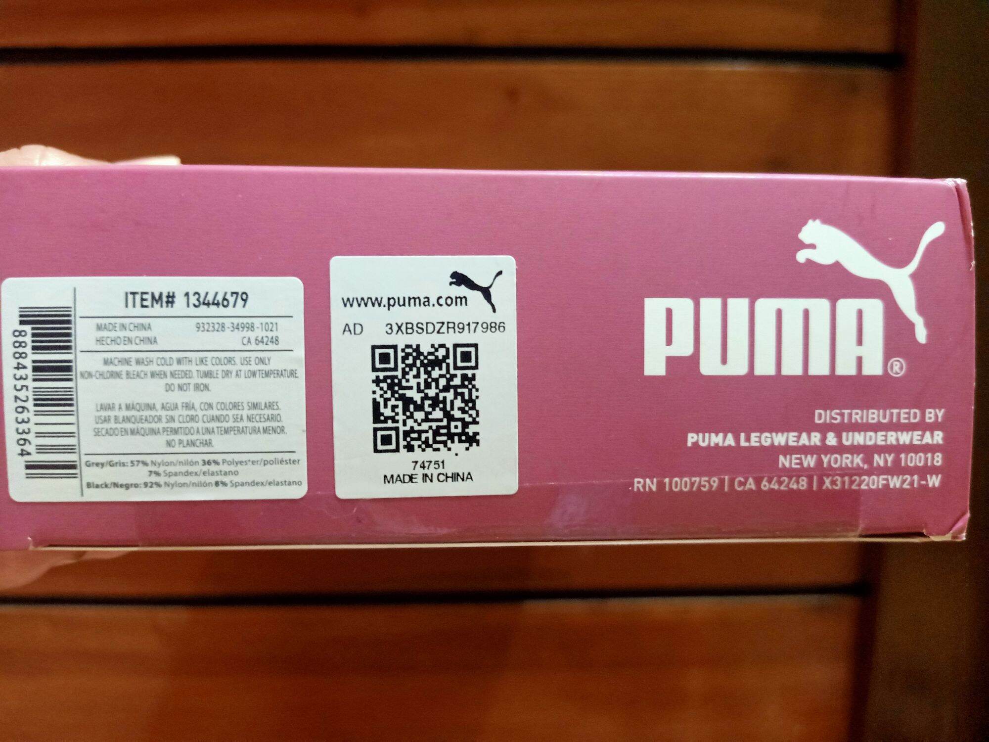 SIze:Medium) ORIGINAL PUMA SEAMLESS SPORTS BRA (Color: Gray+Black)