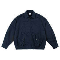 Relaxed Fit Harrington Style Utility Jacket Khaki