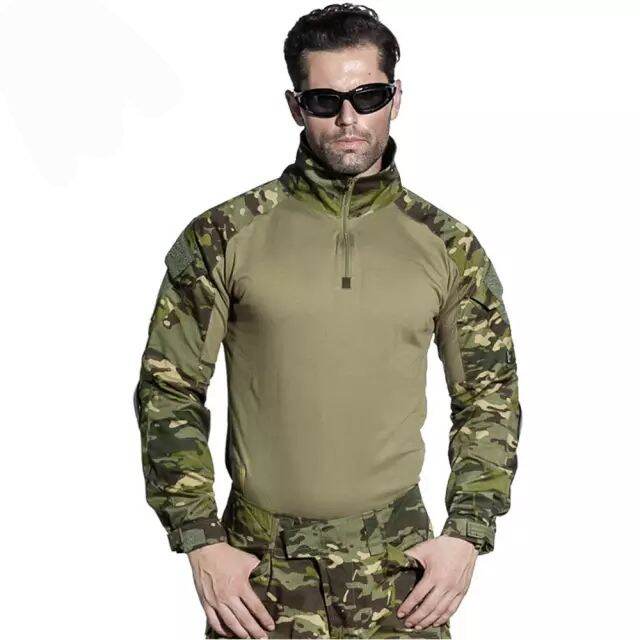 BDU Tactical Uniform Frog Suit Camouflage Set Lazada PH