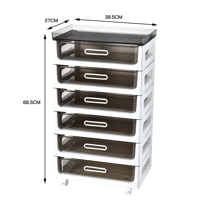 Office Storage Rack under Table Storage Drawer Movable Floor