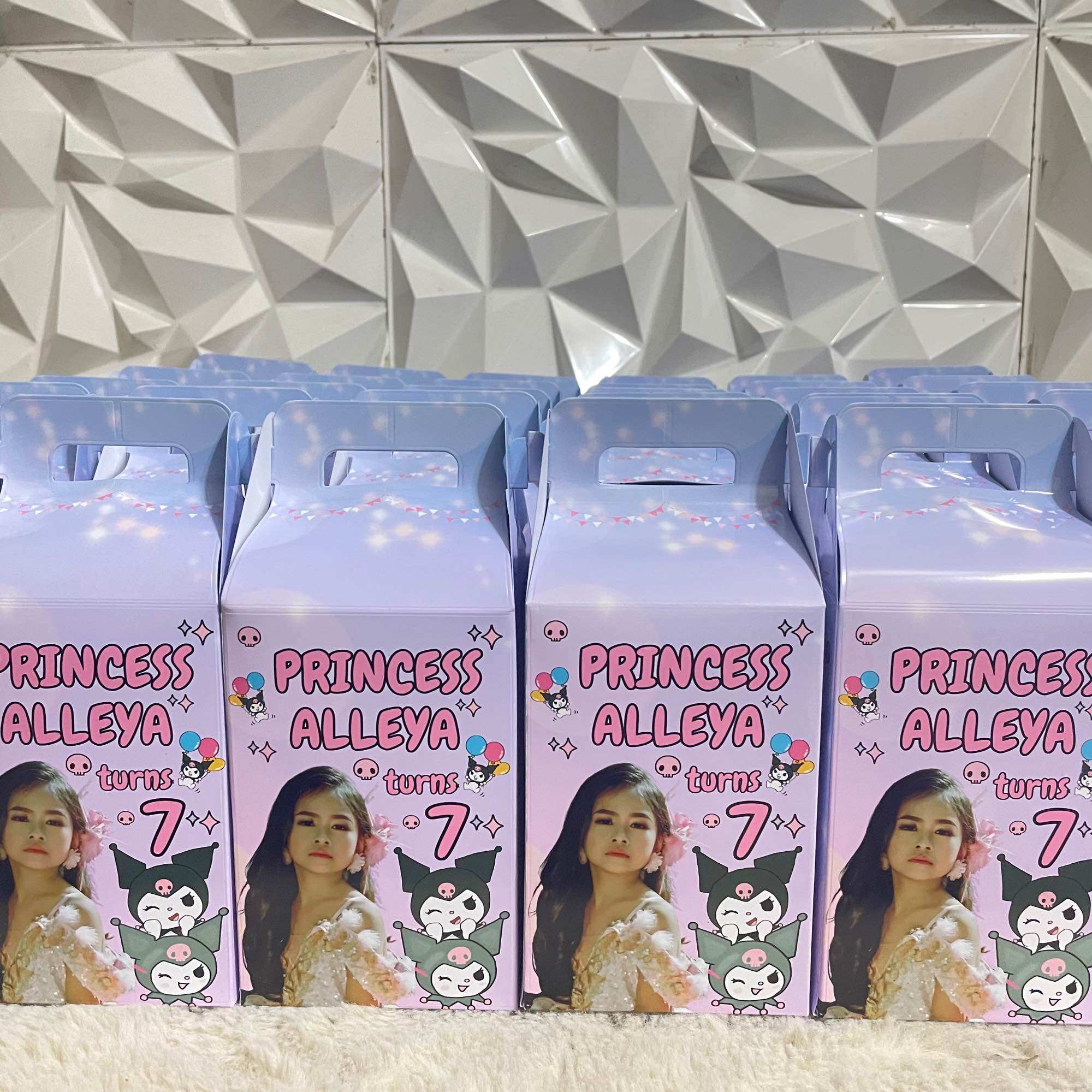 Customized Party Loot Bags Gable Box for Birthday Christening Lootbag giveaways