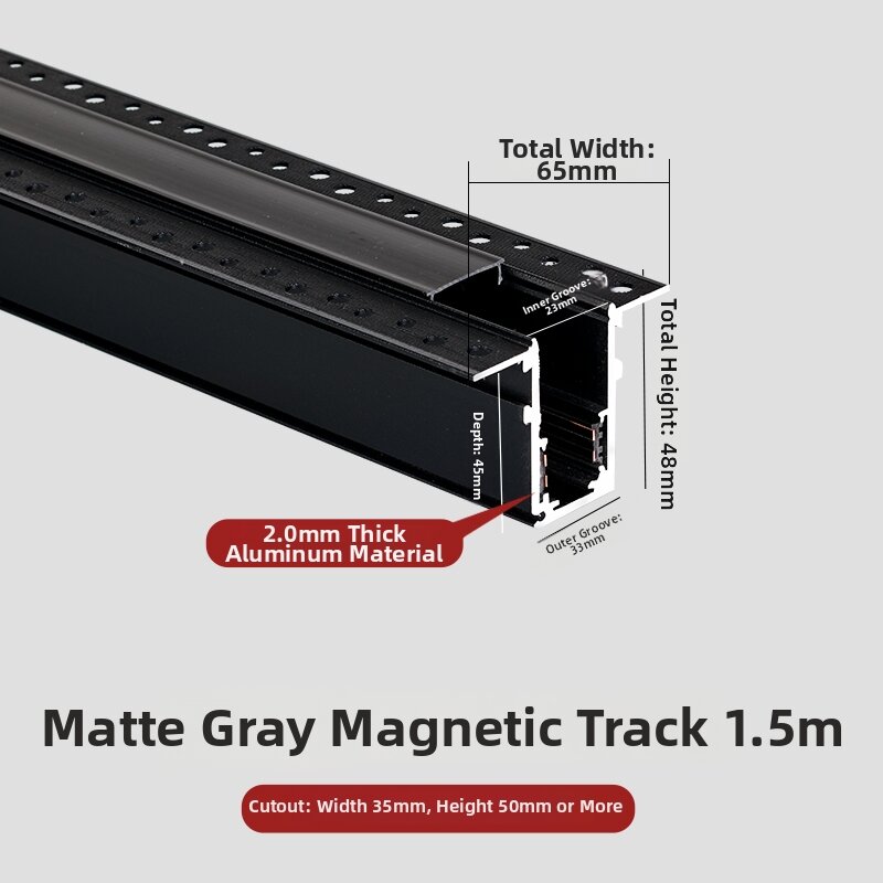 Grand band | Magnetic Recessed Ambient Light Unframed LED Strip Light