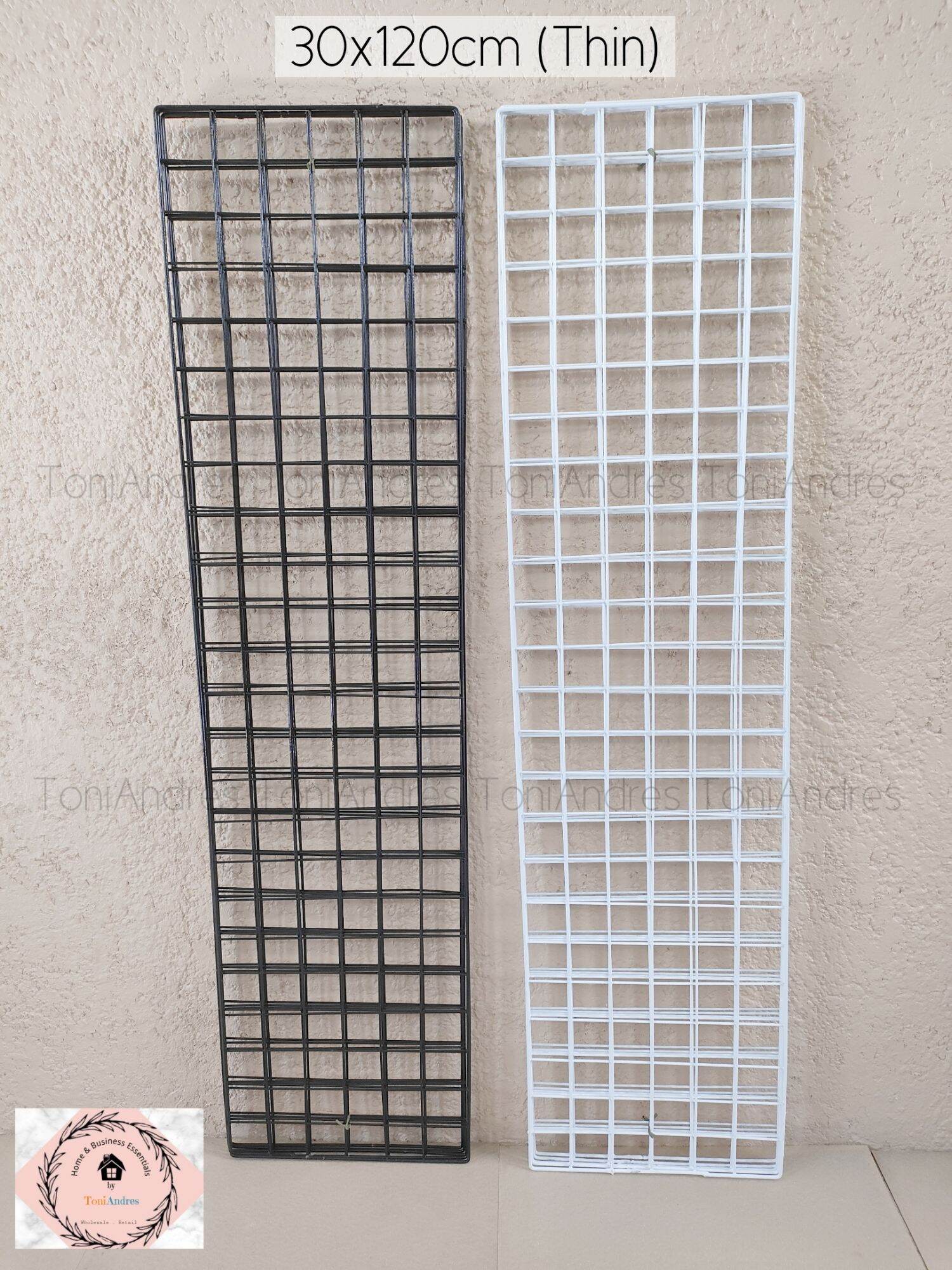 Metal Screen Wire Mesh Grid Wall Decor Organizer