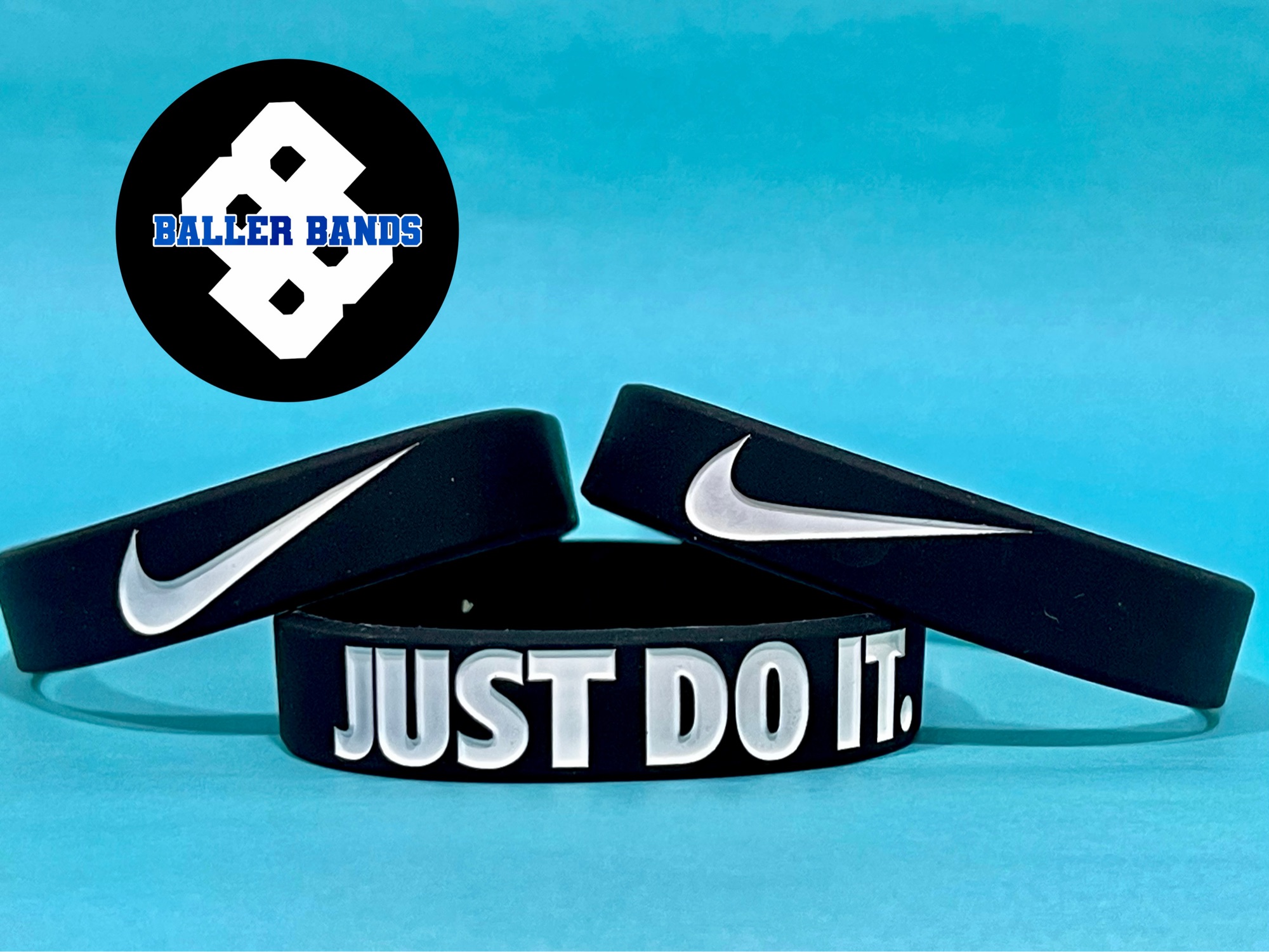 Nike | Accessories | Nike Baller Id Bands Wristbands Bracelets Vintage 205  Adult Size Red Grey Blue | Poshmark
