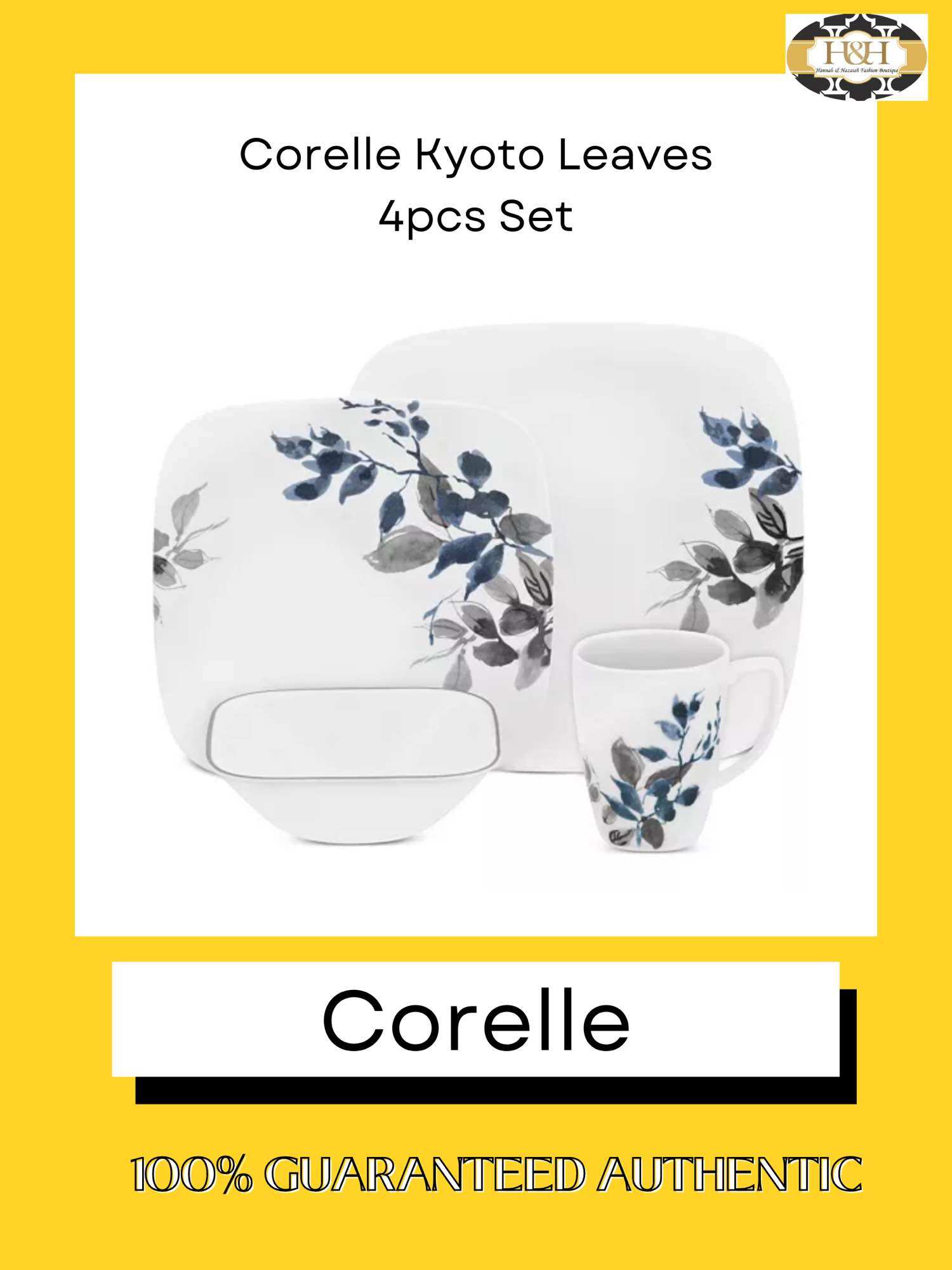 16 Piece Dinnerware Corelle Boutique Kyoto Leaves Corelle Boutique