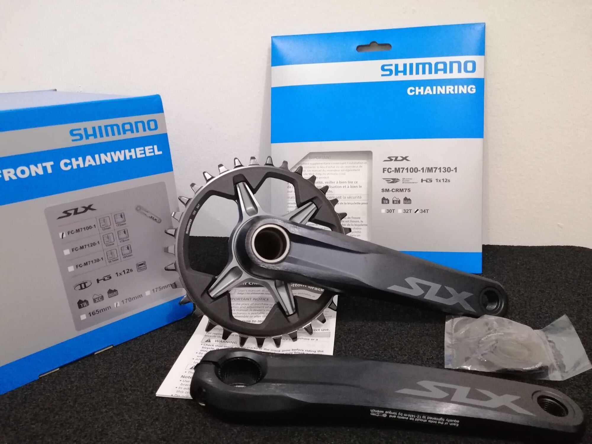 Original 101% Shimano SLX Crankset 1x12 M7100 34T 170mm | Lazada PH