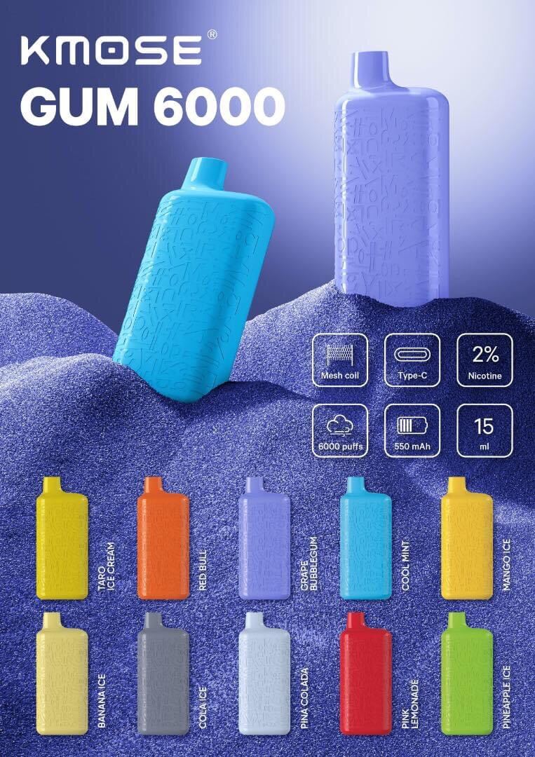 Kmose 5500 Puffs Disposable Rechargeable | Lazada PH