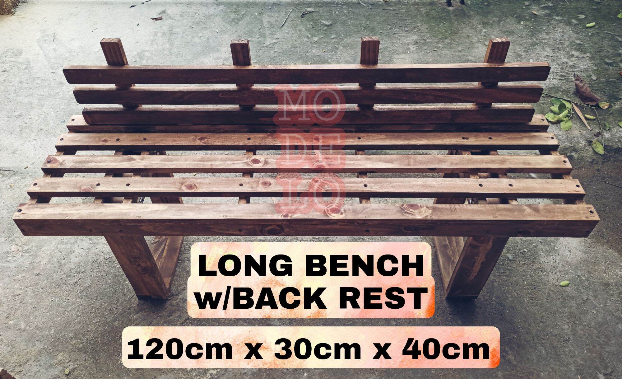 Wooden Long Bench Modern Nordic Condo Lazada PH