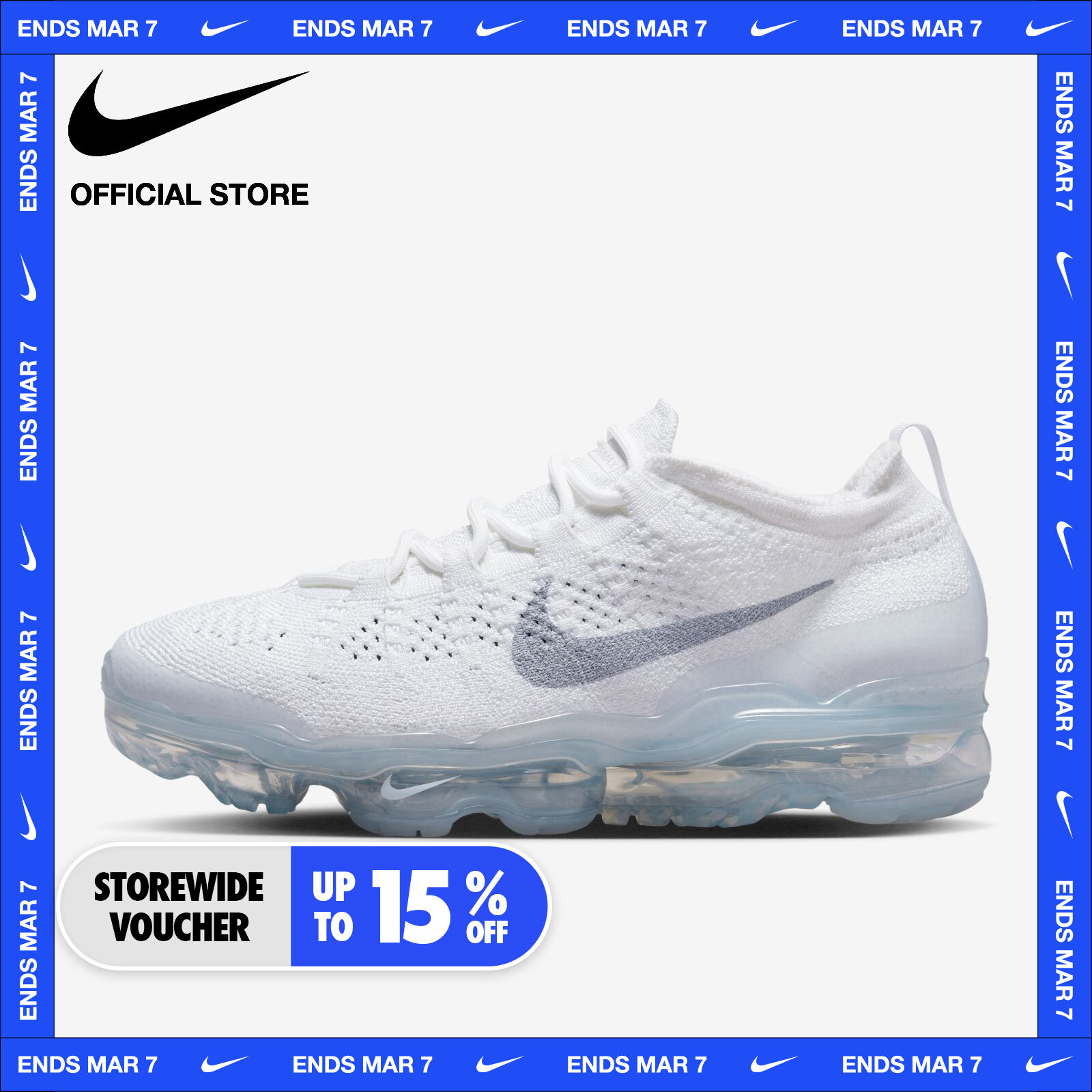 Nike Women s Air VaporMax 2023 Flyknit Shoes White Lazada PH