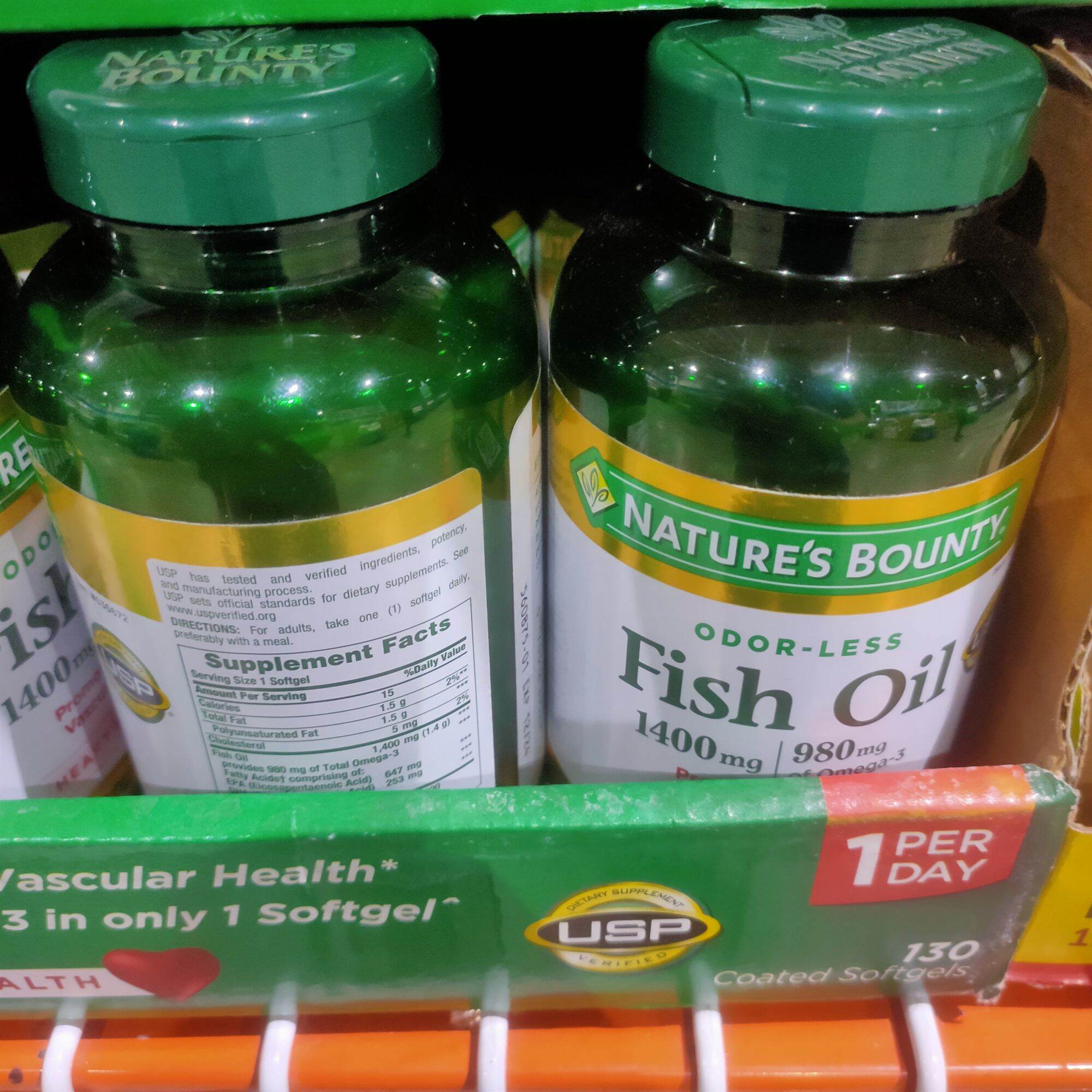 Nature Bounty Fish oil. 1400mg 130Ct. Lazada PH