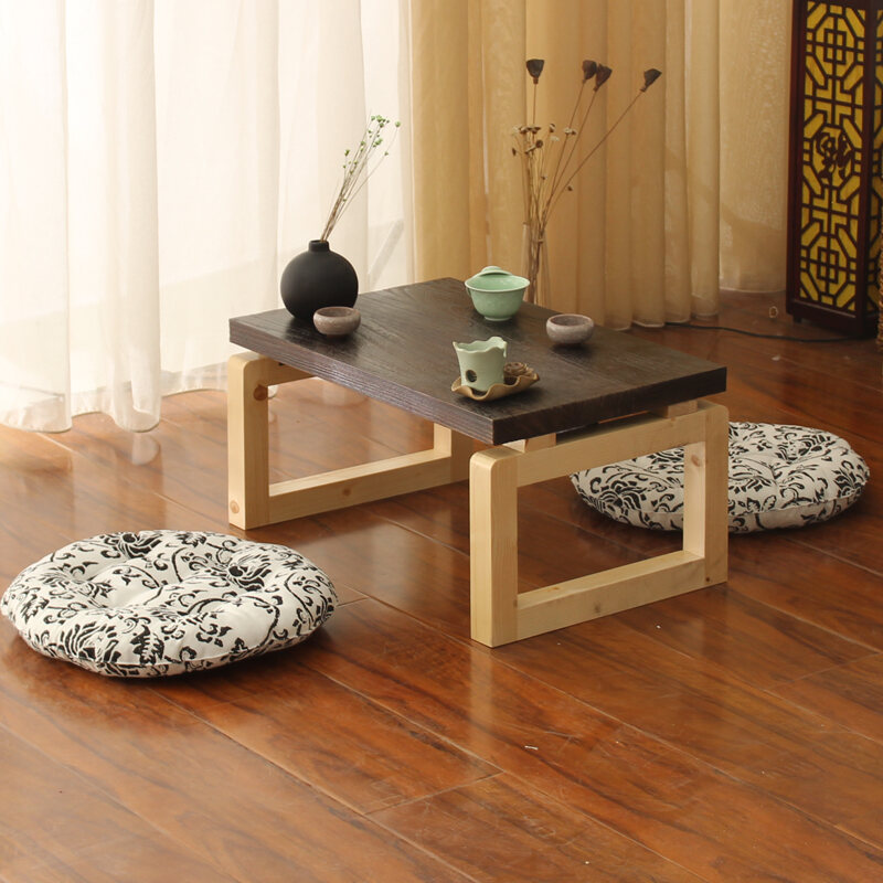 Paulownia Wood Small Tea Table Tea Table Bay Window Table Simple