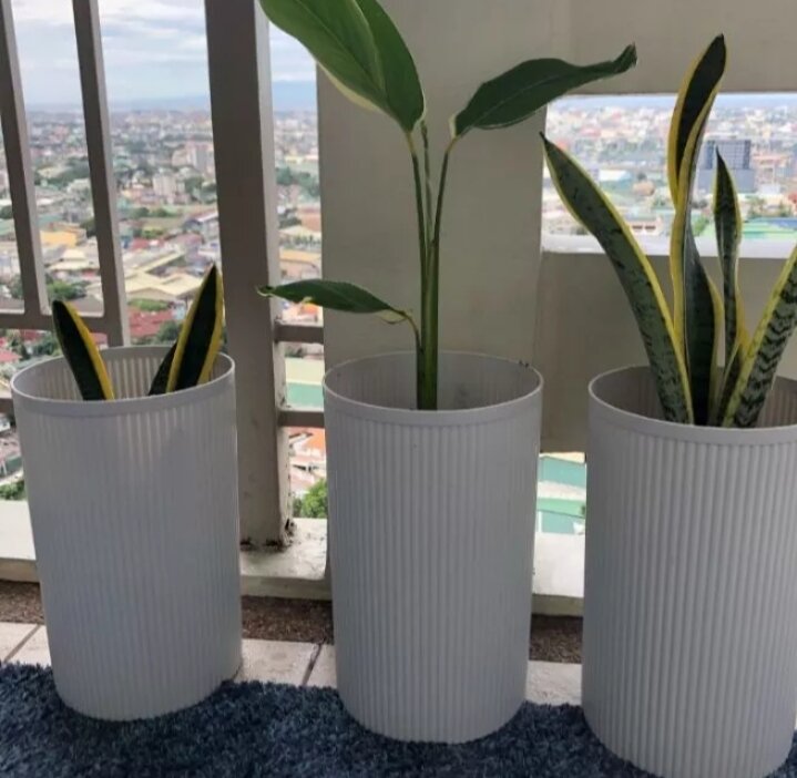 Tall Ludo Pot with Free Fertilizer for Indoor/Outdoor Plants