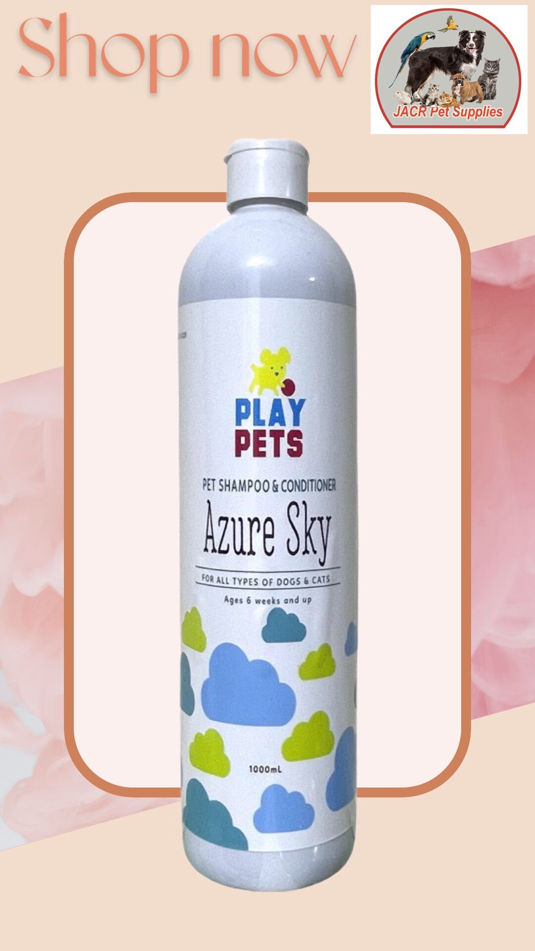 Play Pets Shampoo Azure Sky 1000ml Lazada PH