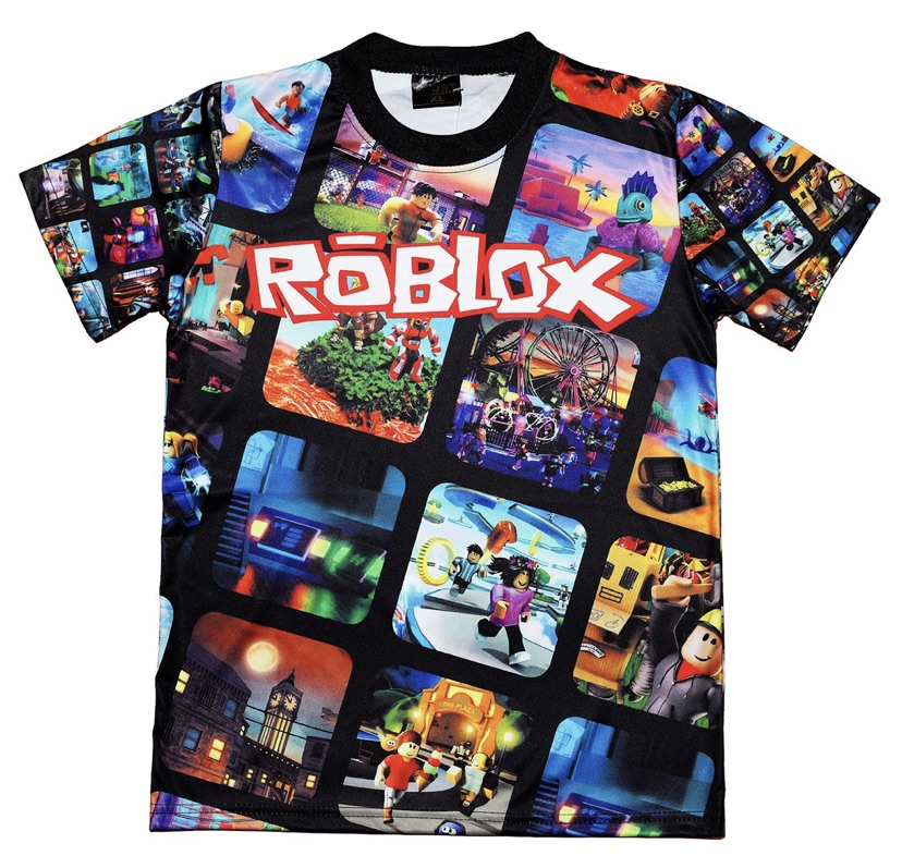 5-12 Years Kids Roblox Short Sleeve T-shirt Top