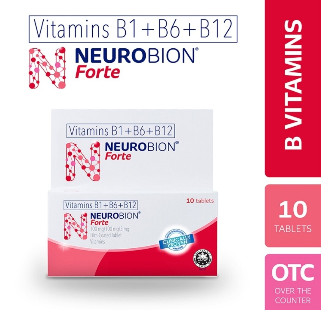 Neurobion Forte B Vitamins (B1+B6+B12) Tablet 10s | Nerve Care | Lazada PH