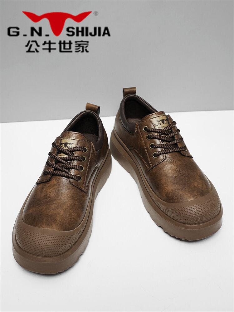 GN..SHIJIA(GN..SHIJIA(GN.. SHIJIA)) | Winter Versatile Business Casual Soft Sole Leather Shoes Presyo 2,911 Piso*Libreng Shipping