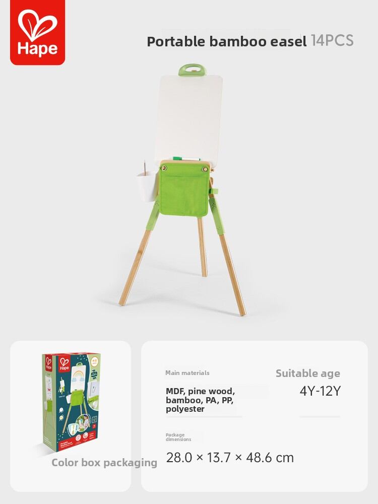 Hape | Elevating Dual-Sided Drawing Board Educational Toy