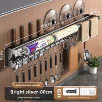 Micoe | Drill-Free Hanging Stainless Steel Kitchen Storage Rack