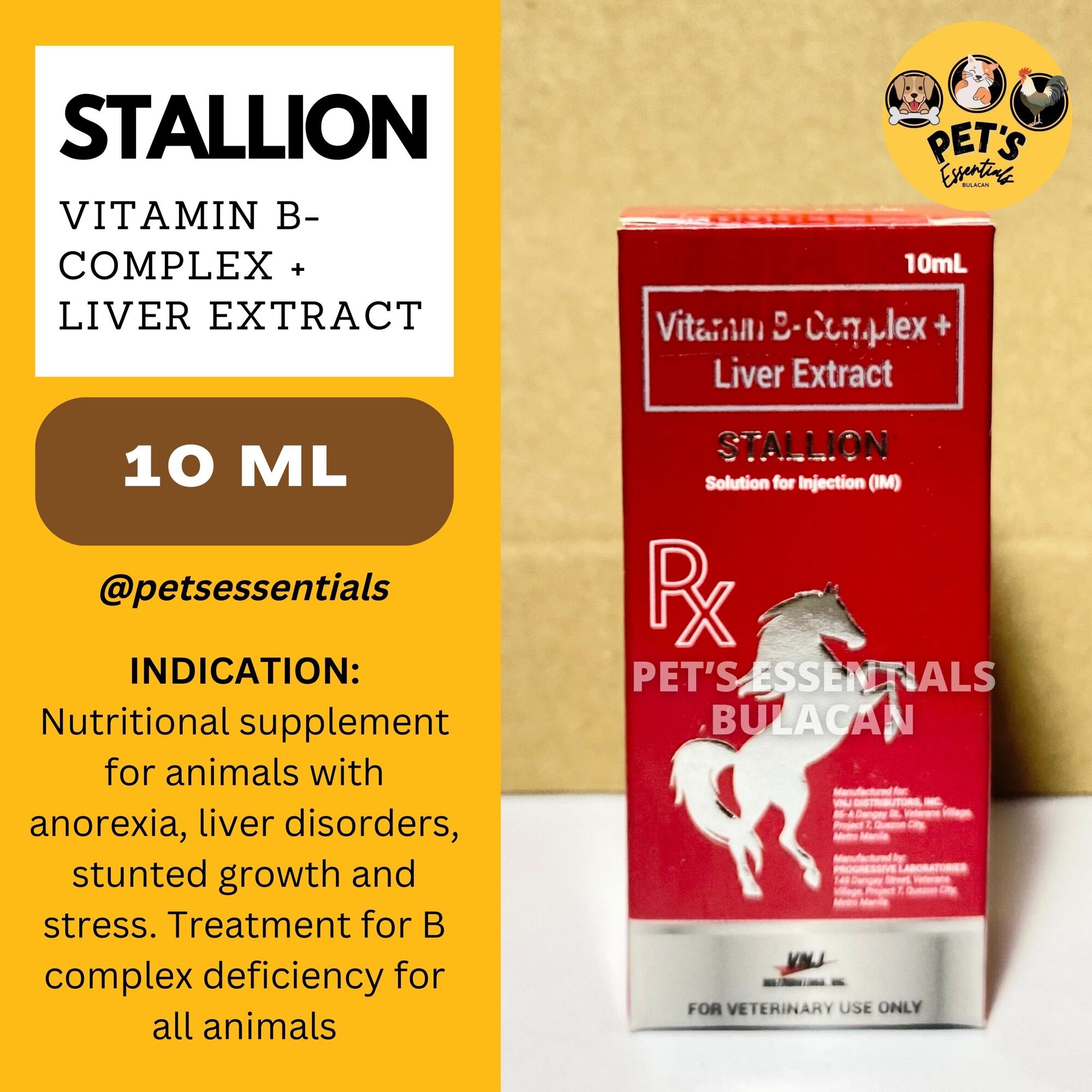 Stallion Vitamin B Complex Liver Extract 10ml Lazada PH