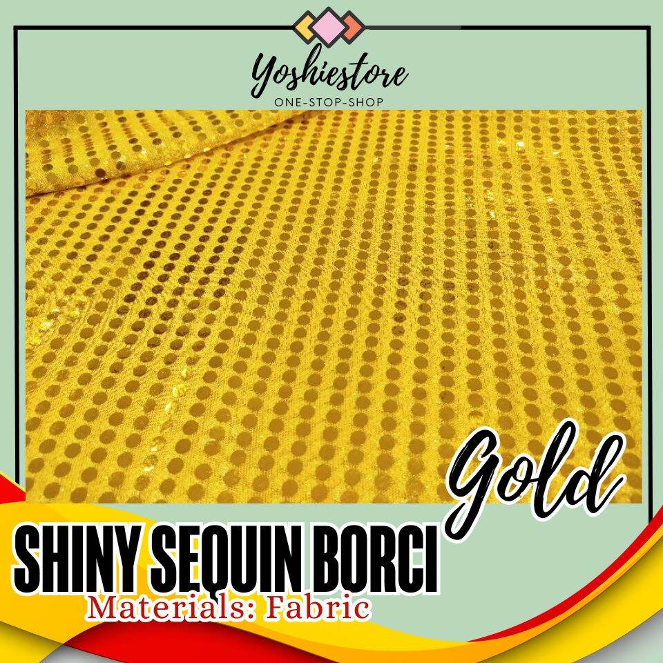Yoshiestore Shiny Sequin Borci Fabric 100cm Wide Sold By Yard Perfect For Creative Projects And Elegant Designs