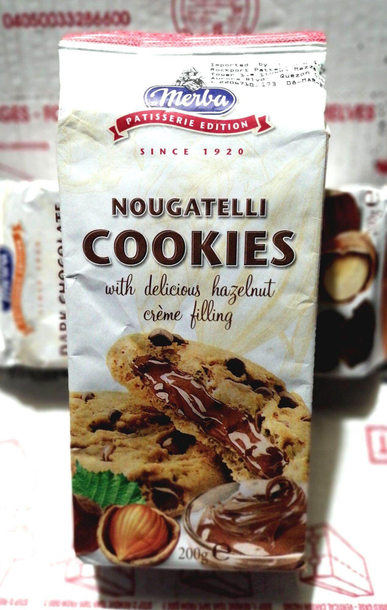 Merba Nougatelli Cookies with Delicious Hazelnut Creme Filling 200g ...