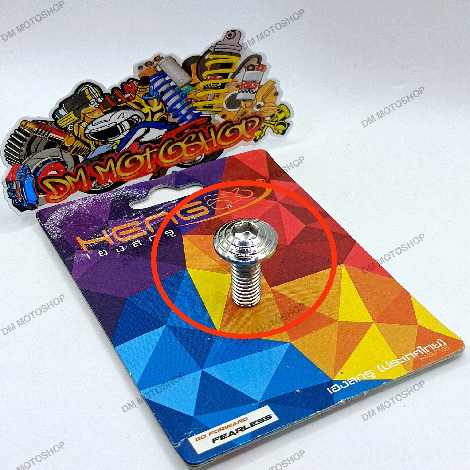 HENG BOLTS ORIGINAL DISC BOLTS HENG (1 PC) FINE THREAD WHITE GOLD