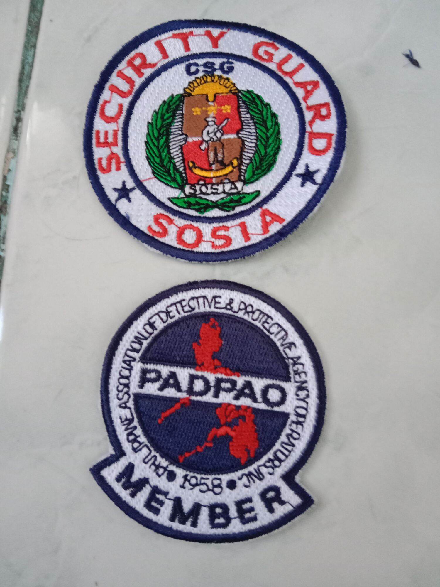 Padpao Socia For Security Guard Patches. 
