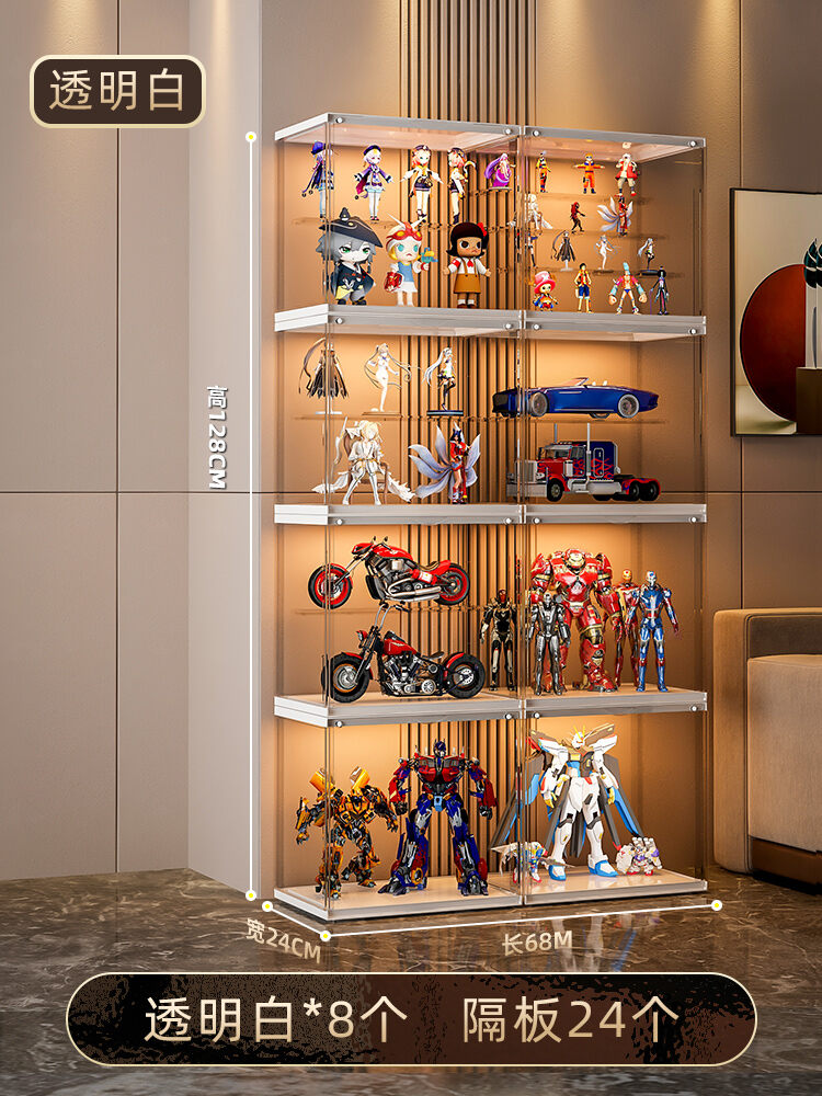 HandMade Lego Display Acrylic Imitation Glass Transparent Model Toy Storage Display