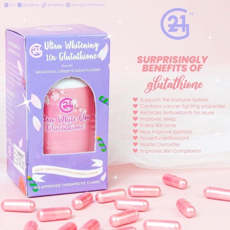g21 ultra whitening 10x glutathione G21 Ultra White Glow Glutathione
